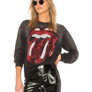 MadeWorn sequined mouth sweatshirt
